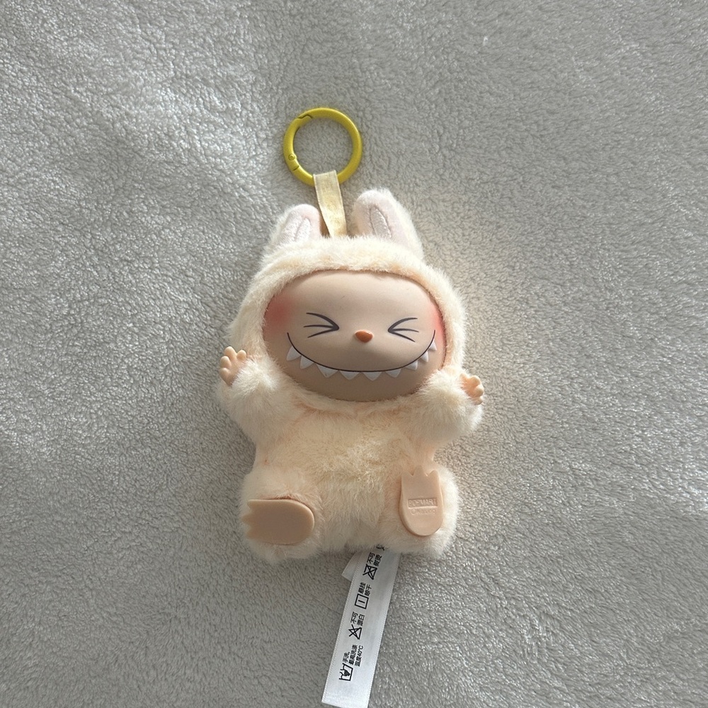 Labubu Cute Cream Plush Keychain